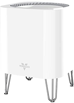 Vornado QUBE50 Air Purifier for Home, Bedroom and Office, True HEPA Filter to Remove [99.97% of Allergens], Pet Dander, Smoke, 3-Step Filtration Process, Small, White