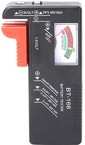 Digital Battery Capacity Checker Controller Tester Portable Easy to Carry Battery Capacity Volt Voltage Tester for 1.5V AA AAA 9V Battery