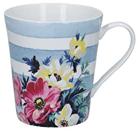 MIKASA Clovelly Porcelain 330ml Nautical Striple Conical Mug