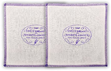LAMARE Cojin Sweet Dreams – Rellenos de Lavanda de la Provenza Francesa – contra Insomnio y Estres - Relajación - Sueño - Dormir Bien - 12x12 Pack 2