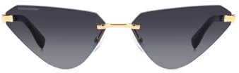 Dsquared D2 0108/s RHL/9O GOLD BLACK Sunglasses Women Metall, Standard, 63