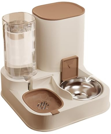 Mangiatoia e Abbeveratoio 2 in 1 per Gatti e Cani - Dispenser Automatico per Cibo e Acqua - Alimentatore per Animali Domestici
