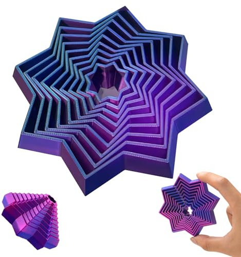 Fidget Toys Hexagon,Fidget Cube Hexagon,3D Printing Fidget Hexagon Fidget Toy,Hexagon Spiral Toys,Stress Spielzeug,Fractal Fidget Hexagon Ideal Zur Linderung Von Stress Und Ängsten