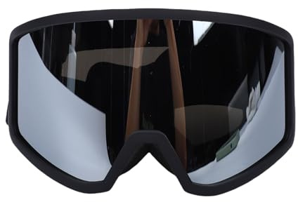 Cuifati Anti-Fog Skidglasögon Solskyddade över Glasögon Snöglasögon PC-material för Utomhussporter (Silver)