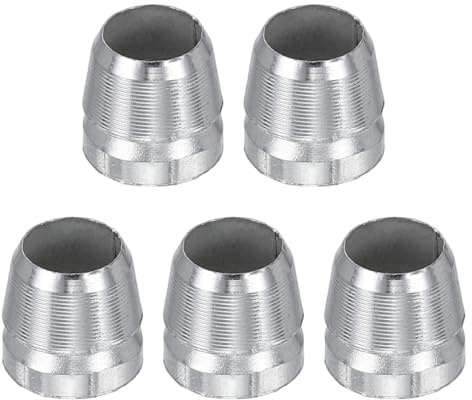QUARKZMAN 5Pcs Cuneo Rotondo Per Manico Di Ascia 12Mm Argento Cunei Di Sicurezza In Metallo Lucido Per Martello Ascia Martello A Testa Pesante
