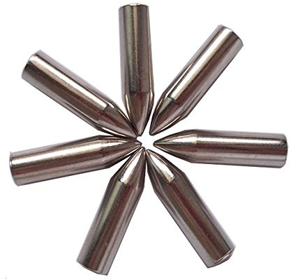 SHARROW 24pcs 8mm Archery Hunting Tips Arrows Broadheads 8mm Point Arrowheads Silver