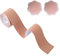 Klebe BH Boob Tape, Bob Tape für große Brüste, atmungsaktives Booby Tape mit 2 wiederverwendbaren Nippelabdeckungen