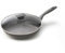 Avilia Padella Antiaderente Induzione con Coperchio - Effetto Pietra, Cottura Senza Olio, Manico Ergonomico Soft-Touch, Ottima per Carne, Pesce e Verdure, 20cm, Made in Italy