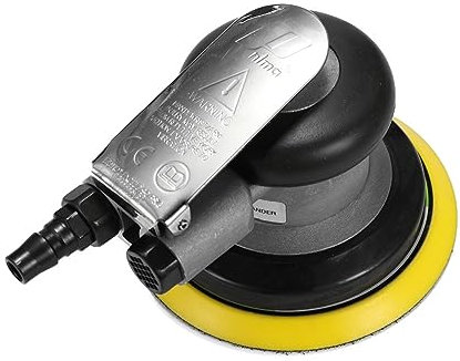 Amoladora húmeda Lijadora Orbital neumática, amoladora de aire de 5 y 6, máquina pulidora/rectificadora excéntrica al vacío, herramientas de encerado y lijado for Metal de pared de coche Pulido más