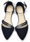 Dernolsea Women's Ballet Pumps Pointed Toe Ankle Strap Evening Party Dress Flats Slip On Flat Dolly Ballerina Shoes Black Size 7.5 UK