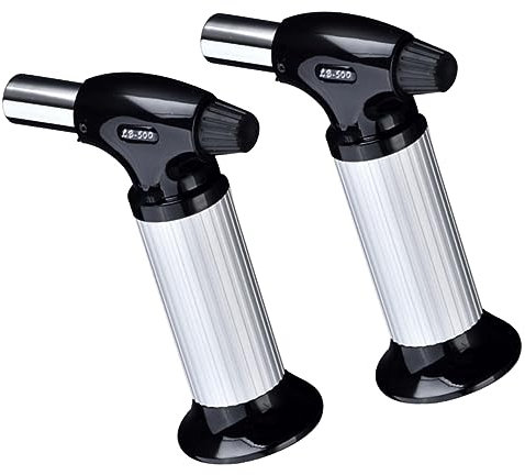 NUOBESTY 2pièces Lance Flamme Pour Barbecue Plein Air Outil De Soudage Haute Température Allumeur Électronique Automatique Et Facile à Transporter