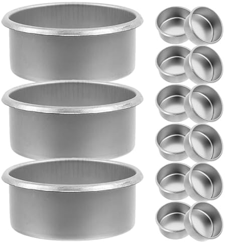 BESTYASH 15 Pièces Bougeoirs en Métal pour Bougies Chauffe-Plat Coupelles Décoratives pour Bougies Parfumées Accessoires Polyvalents pour Mariages Fêtes Et Décoration D'Intérieur