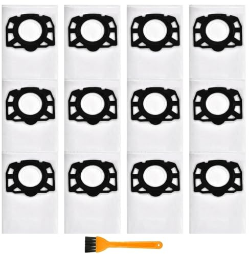 12 Sacchetti per Aspirapolvere Karcher KFI 357 Compatibili con WD3 WD2 Plus KWD1 KWD2 KWD3 MV3 WD3.200-WD3.800M SE4001 SE4002, Sostituisce 2.863-314.0