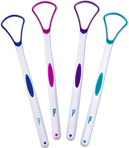 Zungenschaber, Zungenreiniger ~ Sanfter Silikonkopf (4er-Set)