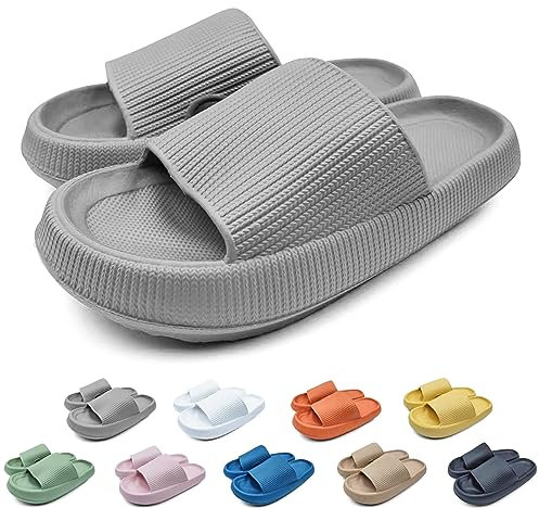 Missdong Cozislides Original Hausschuhe Damen Herren EVA Badeschuhe Super Weich rutschfeste Slippers Sommer Unisex