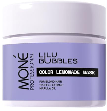 MONÉ PROFESSIONAL Masque Capillaire Réparateur à la Kératine pour Cheveux Blonds et Décolorés - Soin des Cheveux Secs & Abimés - Protection Couleur - 300 ml (non violet)