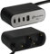 Electraline 62584 Steckdosenleiste für den Schreibtisch Electradock 2-Fach Schuko + 4 USB (1 USB A + 3 USB C PD65W) Kabel 2 m, Mehrfachsteckdose/Tischsteckdose Steckerleiste