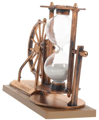 YARNOW Adornos De Reloj De Arena Forma De Noria Decoración De Escritorio De Vidrio Hogar Reloj Noria para Oficina