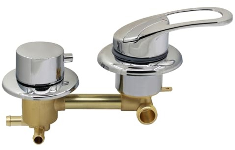 Unterputz duschsystem mit umsteller für Dusche Mischbatterie einbau Duscharmatur 2 3 4 5 Wege Messing für Regendusche duschset armatur dusch reparieren brause unterputzarmatur (3 wege 10cm)