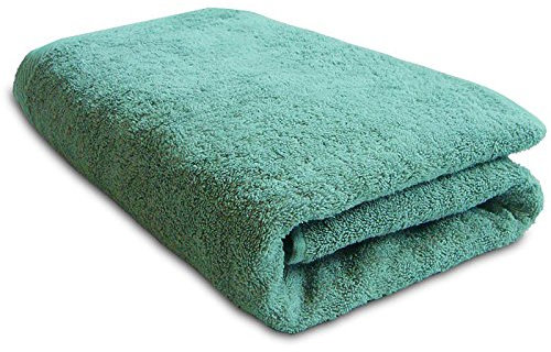 Lanudo® Luxus Duschtuch 600g/m² Pure Line 70x140 mit Bordüre. 100% feinste Frottier Baumwolle in höchster Qualität, Dusch-Handtuch, Badetuch, Badelaken. Farbe: Mint-Grün