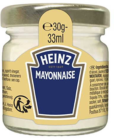Heinz Mini tarro Mayo – 33 ml (80 piezas)
