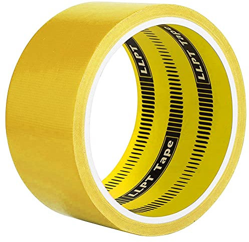 LLPT Duct Tape | Premium Color Fabric Gaffer Tape | Heavy Duty Waterproof Cloth Repair Tape for DIY Indoor Outdoor Use | 1 Pack 50MM x 9M | Yellow (DT601YL)