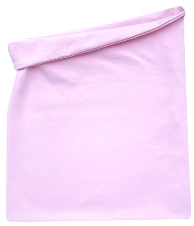 Wollhuhn Long Loop MAXI 20240201 - Scaldacollo per bambini, extra lungo, ragazzo/ragazza, con molti motivi, Tinta unita: Rosa, Taglia unica