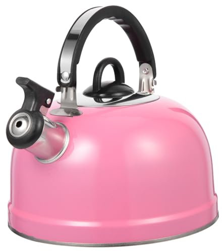 Zerodeko Bollitore in Acciaio Resistente Per Gas e Induzione Con Fischietto Manico Ergonomico Resistente Al Calore Bollitore Pratico Per Acqua Bollente e Tè Adatto Per Cucina e Ristorante