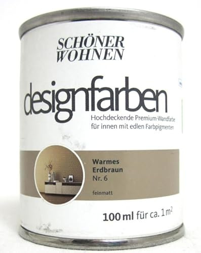 Designfarbe Warmes Erdbraun Nr.6 100 ml