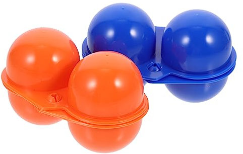 SHOWERORO 2pezzi Contenitore Per Uova Da Campeggio in Plastica Portauova Portatile Per Barbecue e Picnic All Aperto Scatola Per Uova Sode Design Per Protezione Da Urti