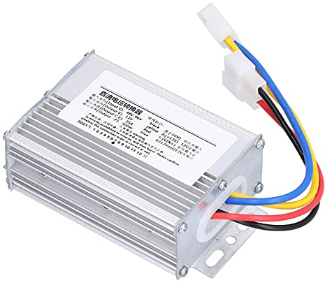 Hapivida Convertisseur DC 48V-96V à 12V, Convertisseur de Tension Étanche 25A 300W avec Dissipation Thermique et Protection Intégrée pour Systèmes Électroniques et Automobiles