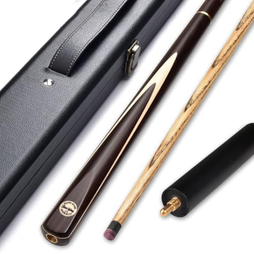 YWRU Taco de Billar Snooker 3/4 Pieza, 145CM Pieza Puntas 10mm/11.5mm Hecho a Mano Profesional Palo de Billar con Accesorios de extensión Caso Duro para Elegir(Size:11.5mm,Color:D1+Case)