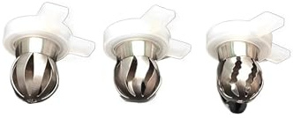 Embouts de buse de modelage de crème glacée en forme de pétale, 3 types, raccords de diamètre intérieur 29 mm for machines à crème glacée molle, pièces de rechange