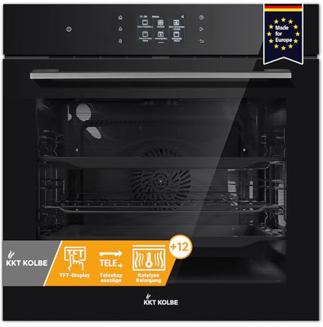 KKT KOLBE Einbaubackofen EB8017TFT mit TFT-Touch-Display, 60 cm, 72 L