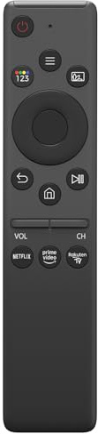 Universella fjärrkontroller för alla Samsung TV LED QLED UHD SUHD HDR LCD-ram böjd solcell HDTV 4K 8K 3D smarta TV-apparater, med knappar för NeIflix, Rakuten TV (1)