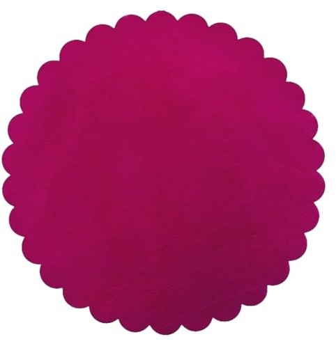Nonsoloconfetti 100 Pz. Velo VELI di Fata Tulle Organza Tondo VELETTI BOMBONIERE Fai da Te Confetti (Fucsia)