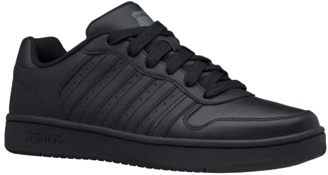 K-Swiss Court Palisades Herren Turnschuh, Schwarz, 39 EU