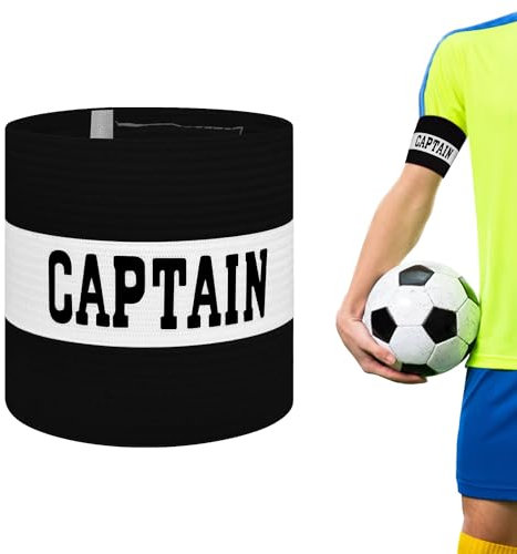 Mezeic Unisex Fußball-Kapitänsbinde, Stretch-Fußball-Kapitänsbinde für Erwachsene und Jugendliche, Teamsportzubehör…