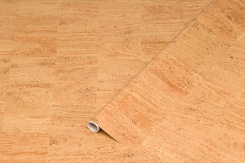 d-c-fix Möbel-Klebefolie Kork, 45 cm x 2 m - abwaschbare und selbstklebende Deko-Folie für Küche, Schrank, Tisch & Fensterbank - modern & nachhaltig