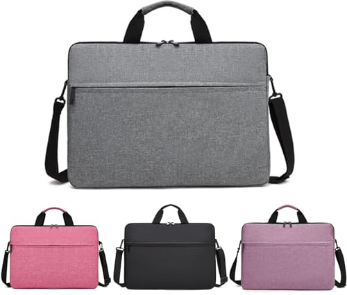 14 Inch Laptop Case and Tablet Bag, Sleek Design, Durable and Water-Repellent Fabric Laptop with Handle, Men's Gift, Women's Gift (Grey, 14 inch)