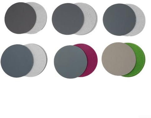 Dischi Abrasivi da 75 mm di Grado Professionale - 800/1000/1200/1500/2000/3000 - Rotondi a Secco e Umido, Carta Vetrata Orbitale per Lucidatura