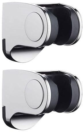 2 Stück Feste Duschhalterung, Verstellbare Duschhalterung, Handbrausehalterung, Duschkopfhalterung, Badezimmerzubehör