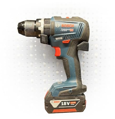 Naturalspring Werkzeug-Wandhalter für Küpper Lochwand Eurolochung Lochwand Zubehör Systemhalter Werkstattorganisation (Bosch Professional Akkuschrauber)