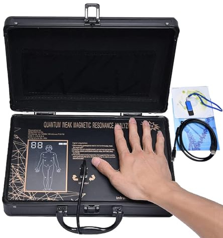 Analizador de Salud Magnético Cuántico - 52 Informes, Analizador Cuántico Dinámico 3D Multilingüe, Escáner Corporal con Toque de Palma para Análisis Corporal Completo, Prueba de Subsalud