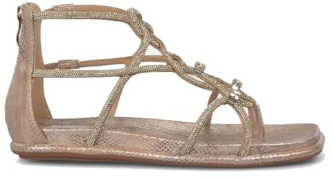 Alma en Pena Sandalias Romanas Planas V2651501 con Talón Cubierto - Mujer color: Camel talla: 38