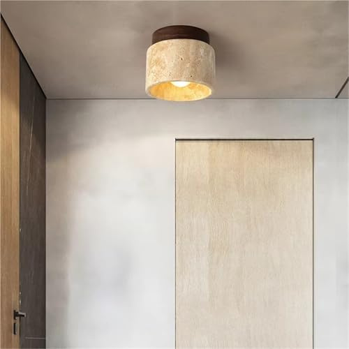 Moderna små taklampor Sten Sovrum Korridor Matsal Hänglampa E17 Bulb Marmor (Kallvit, D12cm)(Neutral Light,D12cm)