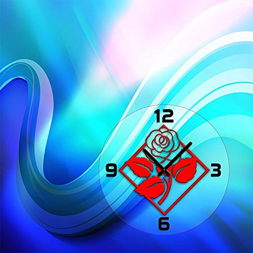 dixtime 3993 Designer Wanduhr, Wanduhren, Bürouhr 70cm x 70cm