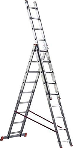 Scala alluminio telescopica Marchetti Orange 3 rampe x 7 9 11 12 gradini (3 rampe x 11 gradini)