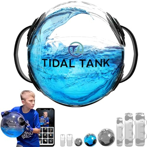 Tidal Tank - Sphere Mini Aqua Ball statt Sandsack Trainings Power Bag mit Wassergewicht, Ultimatives Kern- und Balance-Workout, bis zu 13 kg
