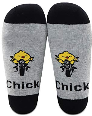 G2TUP Motorcycle Biker Girl Socks Motorcycle Rider Gifts For Women Girls Motorcycles Lover Merch (Biker, Mid Calf)